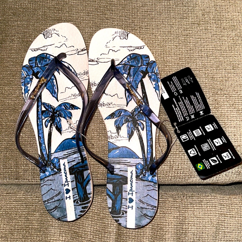 Ipanema sandals beach and palms wavenatura size 9 NWT
